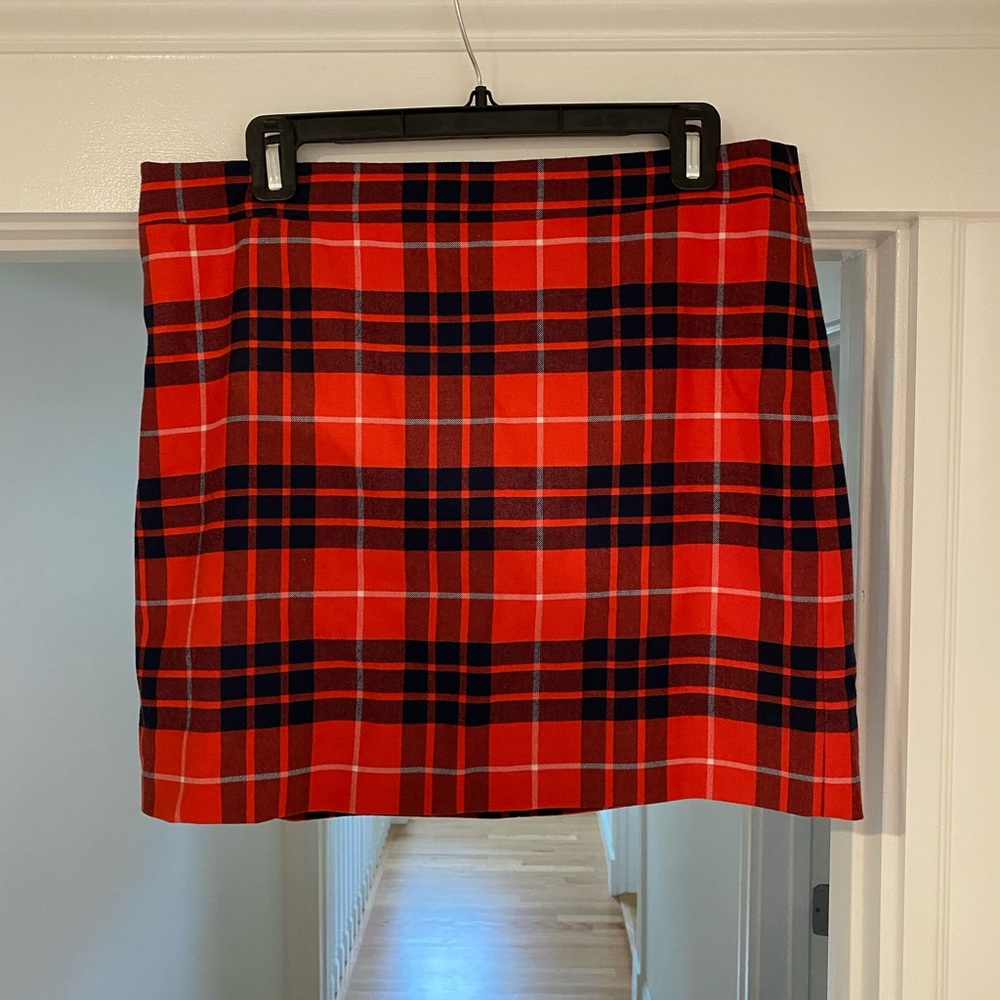 JCrew plaid mini skirt, size 10